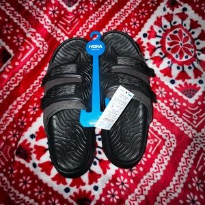 Men’s Black Hoka Recovery Slides